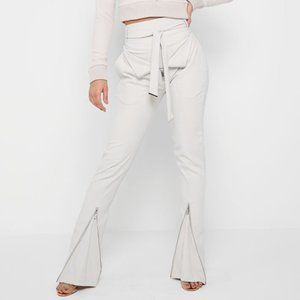 Manière De Voir High Waisted Pants - Stone Grey